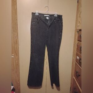 Adolfo Black Studded Jeans